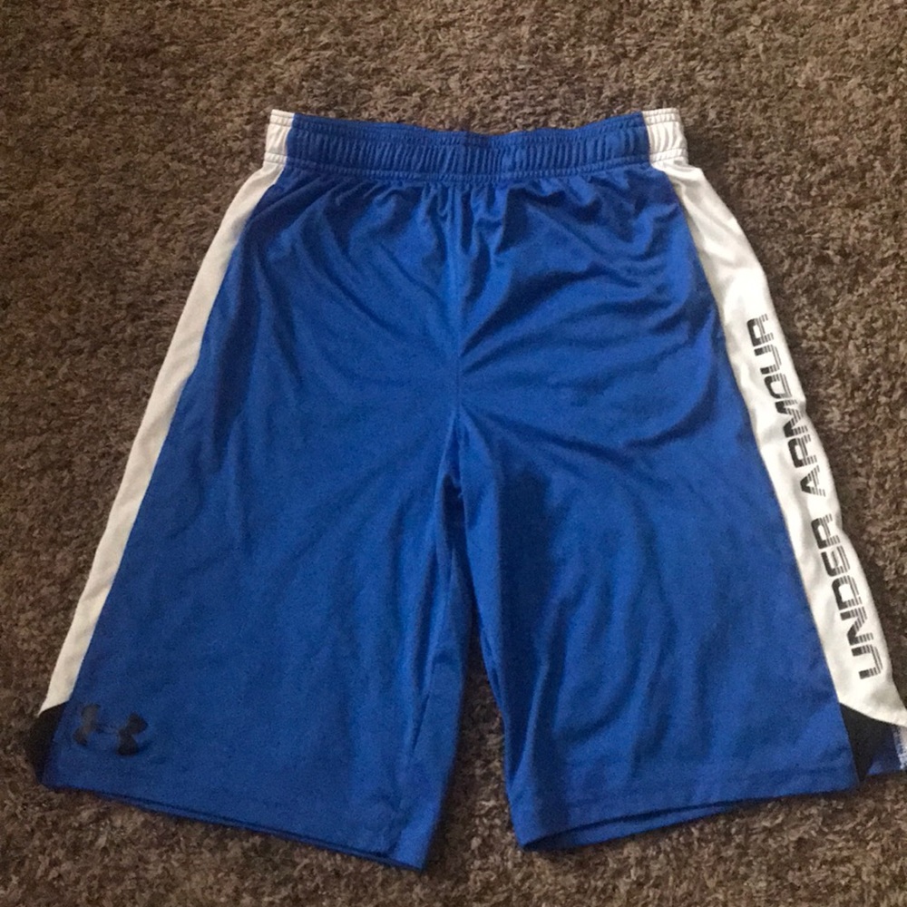 Blue Under Armour basketball shorts